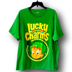 Lucky Charms Cereal Logo Graphic T-Shirt - Size Extra Large XL - NWT
